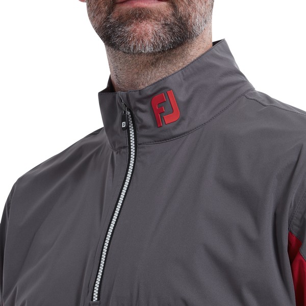 Mens half zip hot sale rain jacket